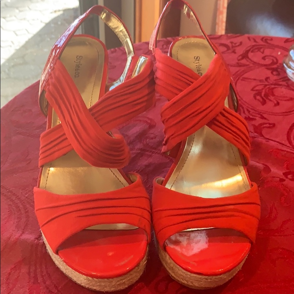 Style & Co stealth wedge sandals